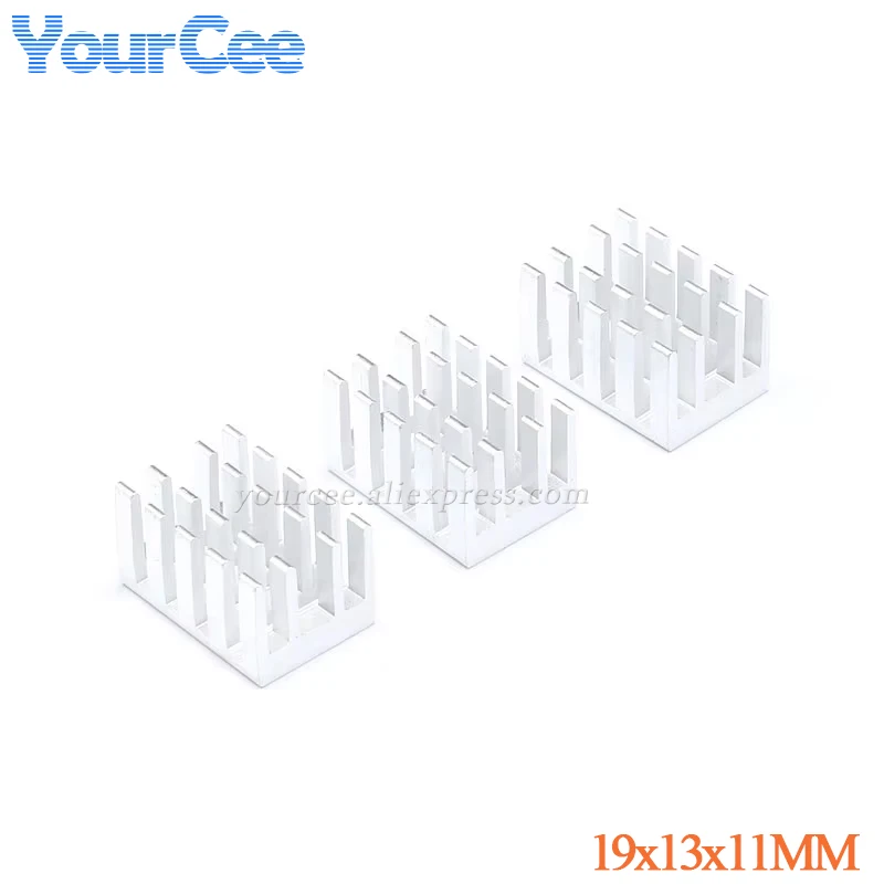10 uds/2 uds disipador de calor radiador 19X13X11mm enfriador de aleta disipador de calor de aluminio para Chip IC LED 19*13*11mm