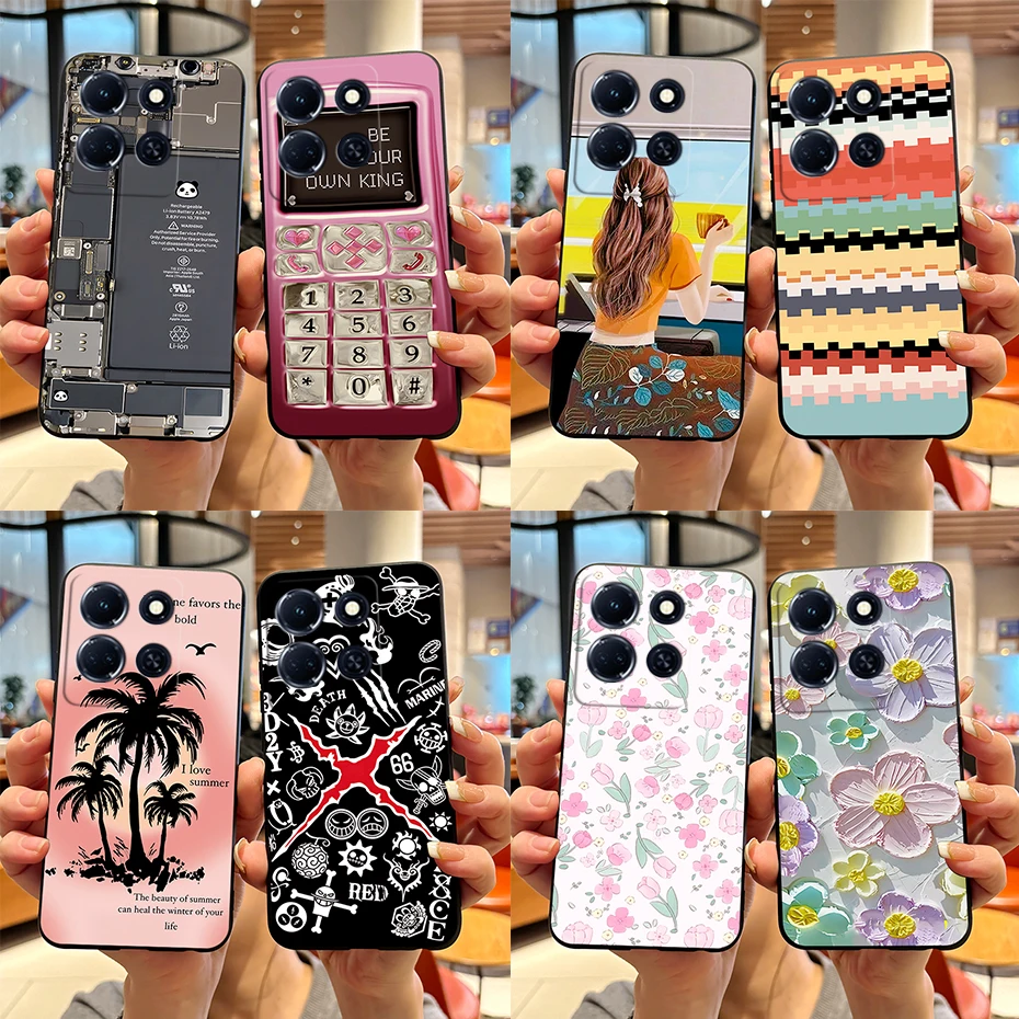 Funda trasera de silicona suave para Infinix Note 30i, X6716, para Infinix Note 30 Pro Note30 Note30i 4G 5G, parachoques