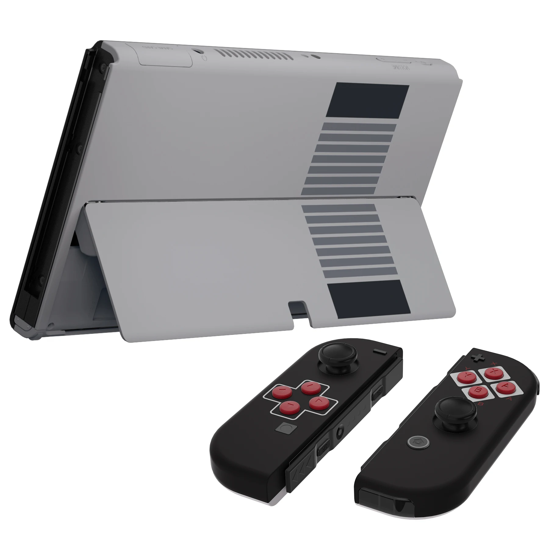 eXtremeRate Juego completo de carcasa para Nintendo Switch OLED - Estilo clásico NES - imagen 5