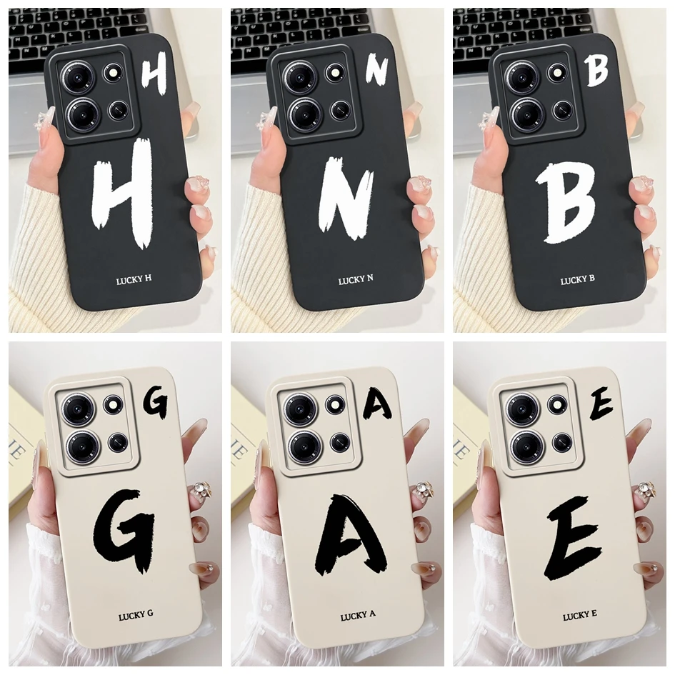Para Infinix Note 30 Pro Vip 30i Funda lindas letras de silicona suave protección de cámara contraportada en Infinix Note30 30Vip 30Pro Funda
