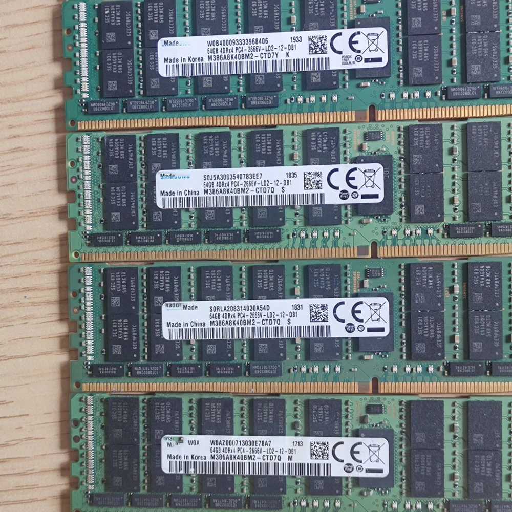 1 Uds 64G 4DRX4 PC4- 2666V- LRDIMM RAM M386A8K40BM2-CTD memoria de ordenador de servidor - imagen 4