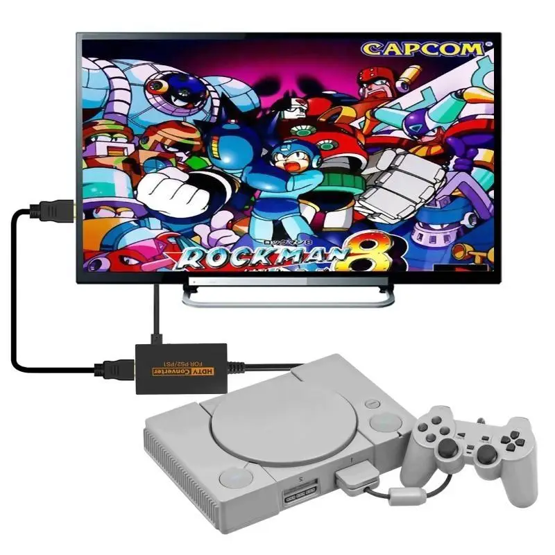 Convertidor y vídeo Y1UB, adaptador conversión HDTV con Cable USB, Compatible con consola juegos Retro PS1 a - imagen 3
