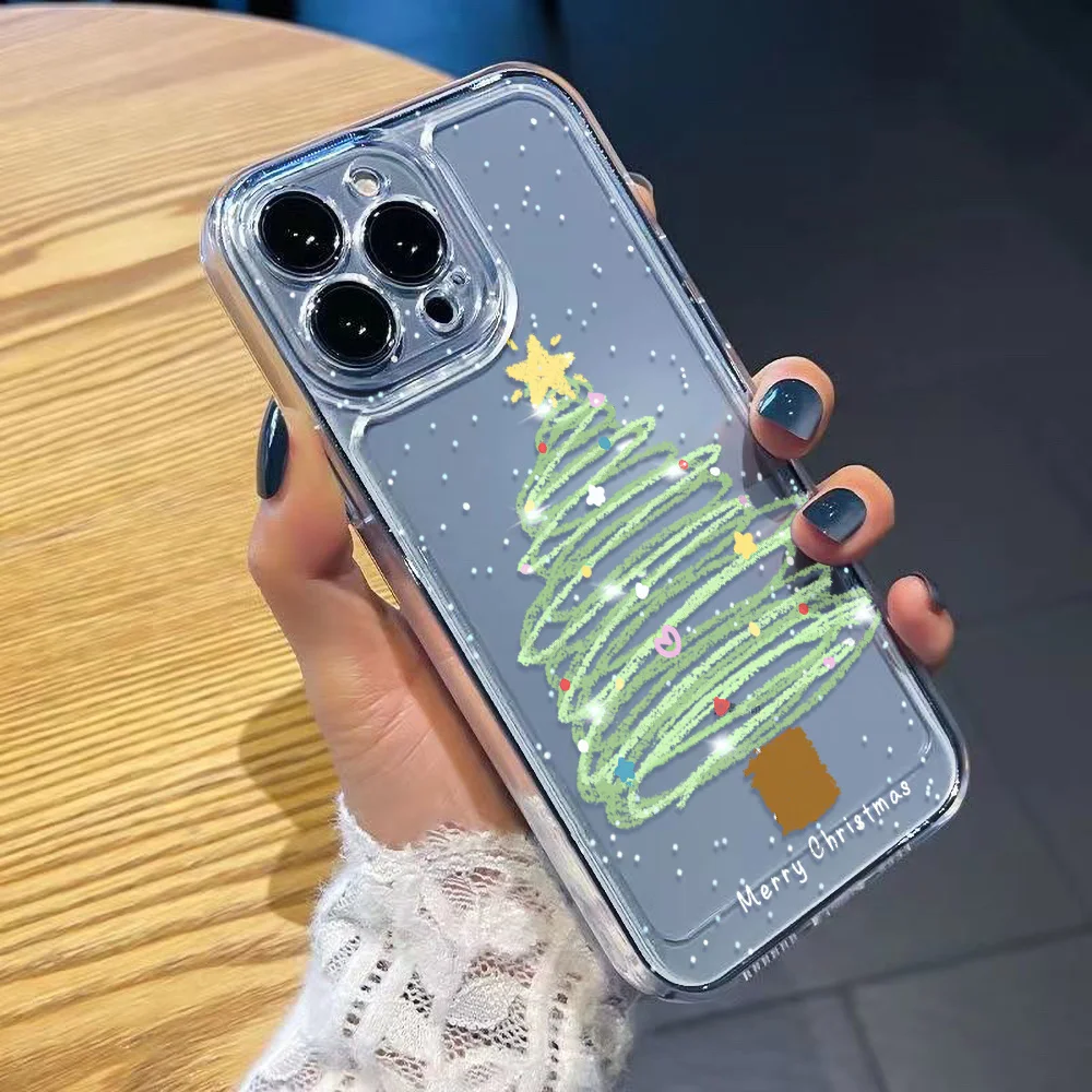 Funda de teléfono navideña para Samsung A56 5G S25 S24 Ultra A55 A54 A36 A16 A15 A35 A34 A26 A53 A52 A14 A13 S23 FE S22 funda suave de TPU - imagen 5