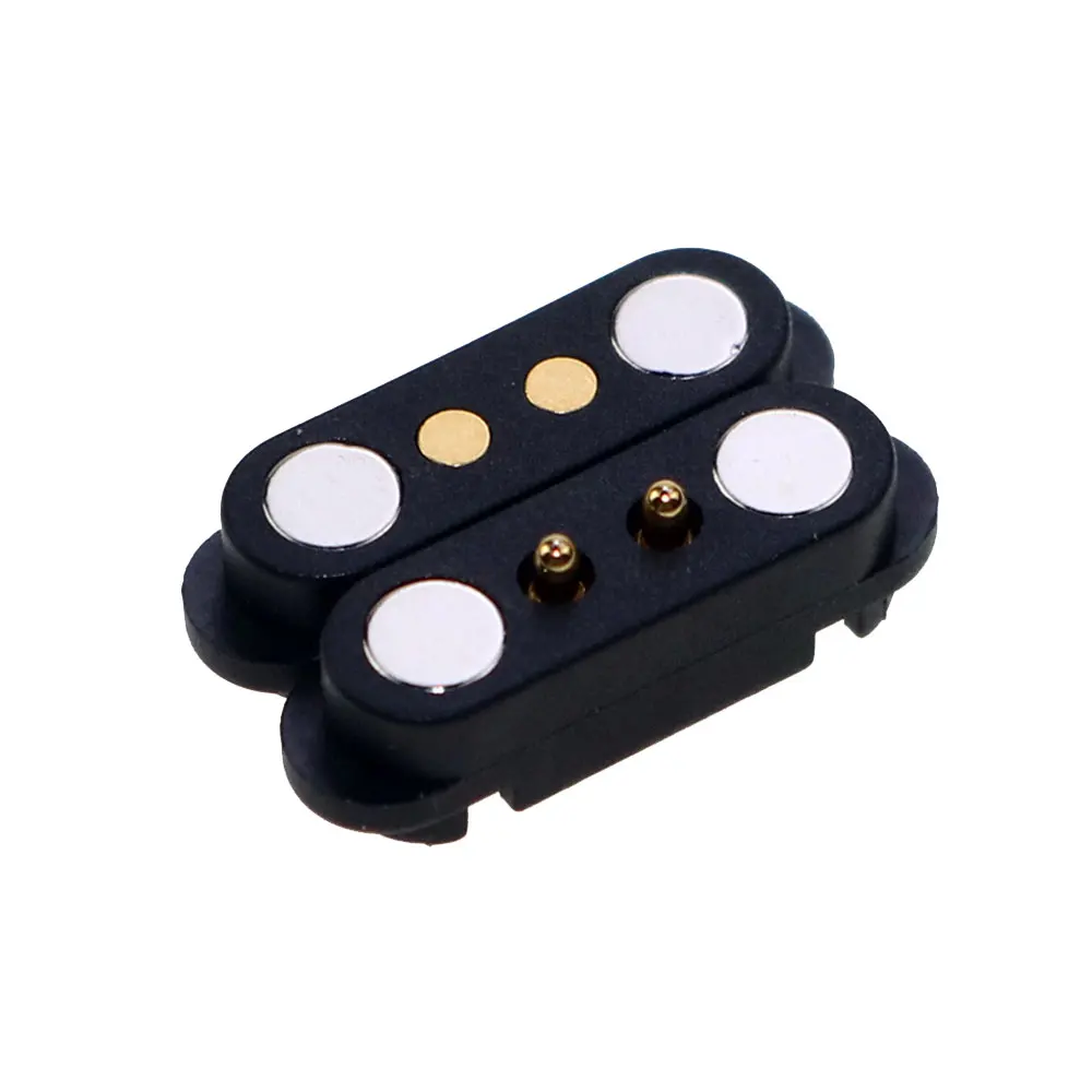 2 pares 2P 3P 4Pin 5Pin DC magnético Pogo Pin conector Pogopin macho hembra 2A impermeable alta corriente resorte cargado toma de corriente - imagen 2
