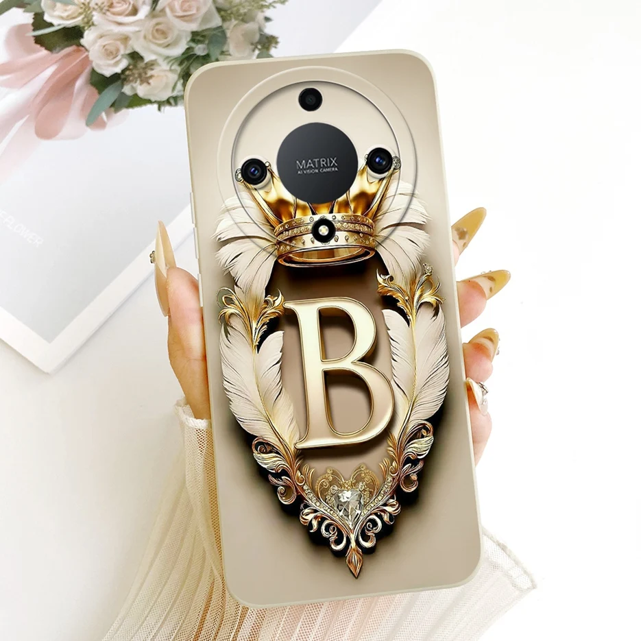 Para Honor X9b funda Magic6 Lite ALI-NX3 Cool corona letras cubierta a prueba de golpes funda de teléfono para Honor Magic 6 Lite HonorX9b carcasa suave - imagen 2