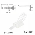White C 21X30mm