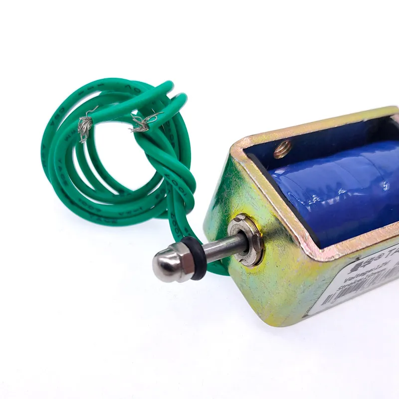 TAU-1039 1039B DC 12V imán eléctrico 24V 25N stroke 10mm Pull push Type Linear solenoide electroimán - imagen 5