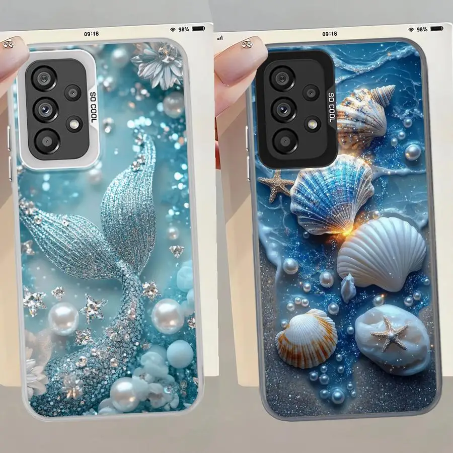 Funda para Samsung Galaxy S22 Note 20 Ultra S23 S20 Plus S21 S23 S24 FE S25 funda trasera para teléfono Marinc Life cangrejos langostas Cool