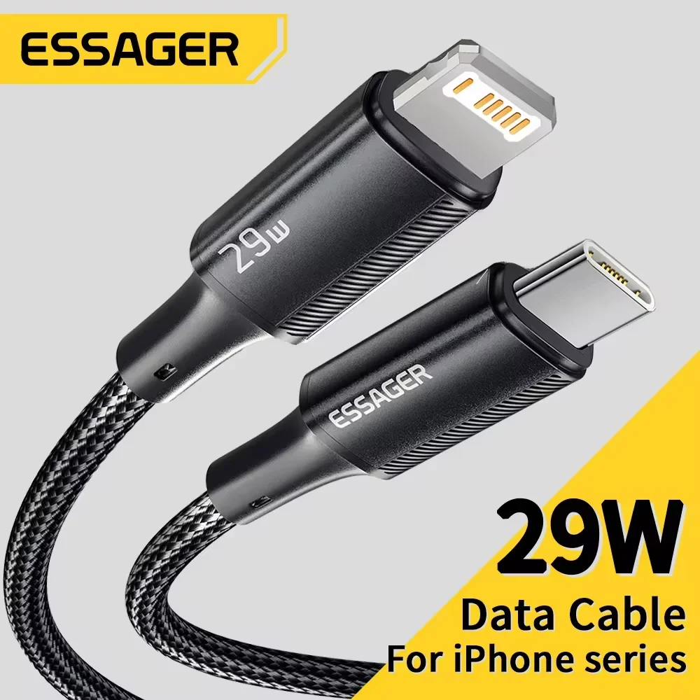 Essager Cable USB-C PD 29W - carga rápida para iPhone, iPad y MacBook - imagen 5