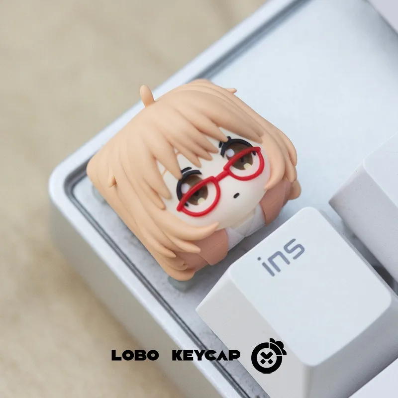 Más allá del límite teclas personalizadas Kuriyama Mirai resina 2D Teclado mecánico accesorios personalizados para juegos Oficina Anime - imagen 5