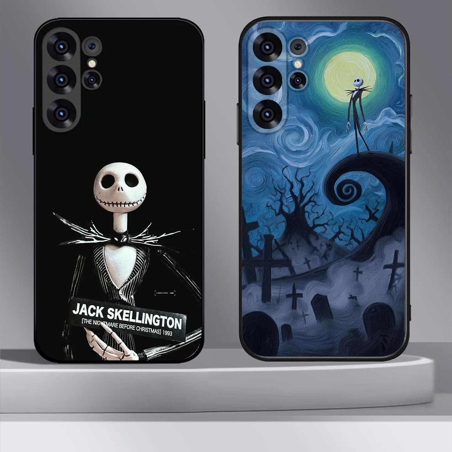 BK-15 Jack y Sally funda blanda para Realme 8 8S Q3 Q3i V13 C12 C15 C21Y C25Y C20 C33 C30 Narzo 30 Pro - imagen 5