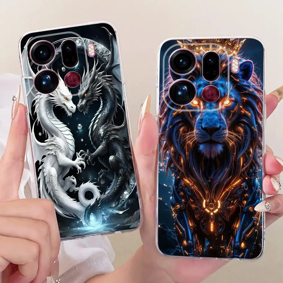 Para OPPO Find X9 Pro 2025 funda Popular con estampado de lazo de flores carcasa de teléfono de silicona suave para OPPO Find X9 FindX9 Pro Coque - imagen 3