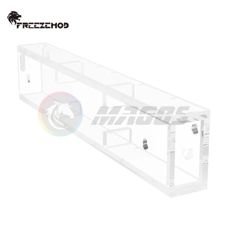 FREEZEMOD Depósito de enfriamiento por agua Tira larga Tanque de agua transparente acrílico industrial, Gran capacidad 10 mm de espesor 1000 ml S-H-SX - imagen 3