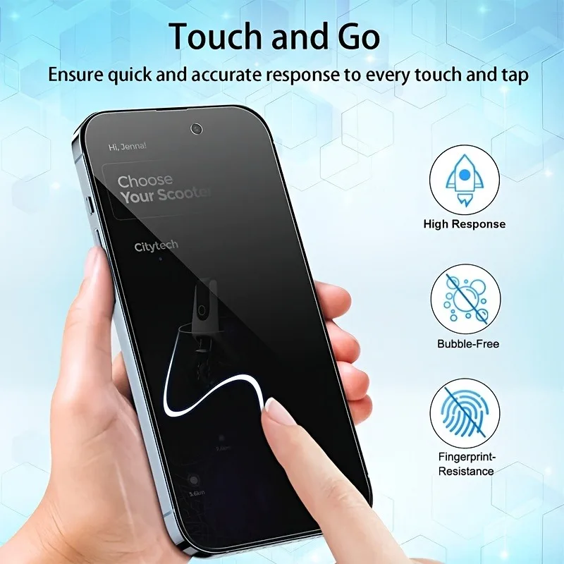 Protector de pantalla de vidrio templado para iPhone 11 12 13 Pro Mini 14 15 16 17 Pro Max 14 15 16Plus 17Air con película de lente de cámara - imagen 3