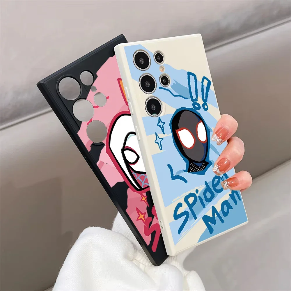 Funda de teléfono Marvel Spider man para Samsung Galaxy S25 Ultra S24 Ultra S23 FE S22 S20Plus A15 A35 A50 A51 A54 A55 A71 A72 A73 - imagen 3