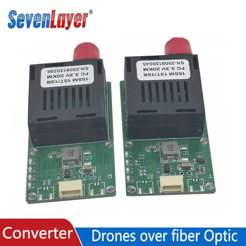 Convertidor TTL a fibra monomodo fibra única FC/UPC TX/RX 1 canal de vídeo UART TTL SBUS a controlador óptico 5,5 V-26 V - imagen 2
