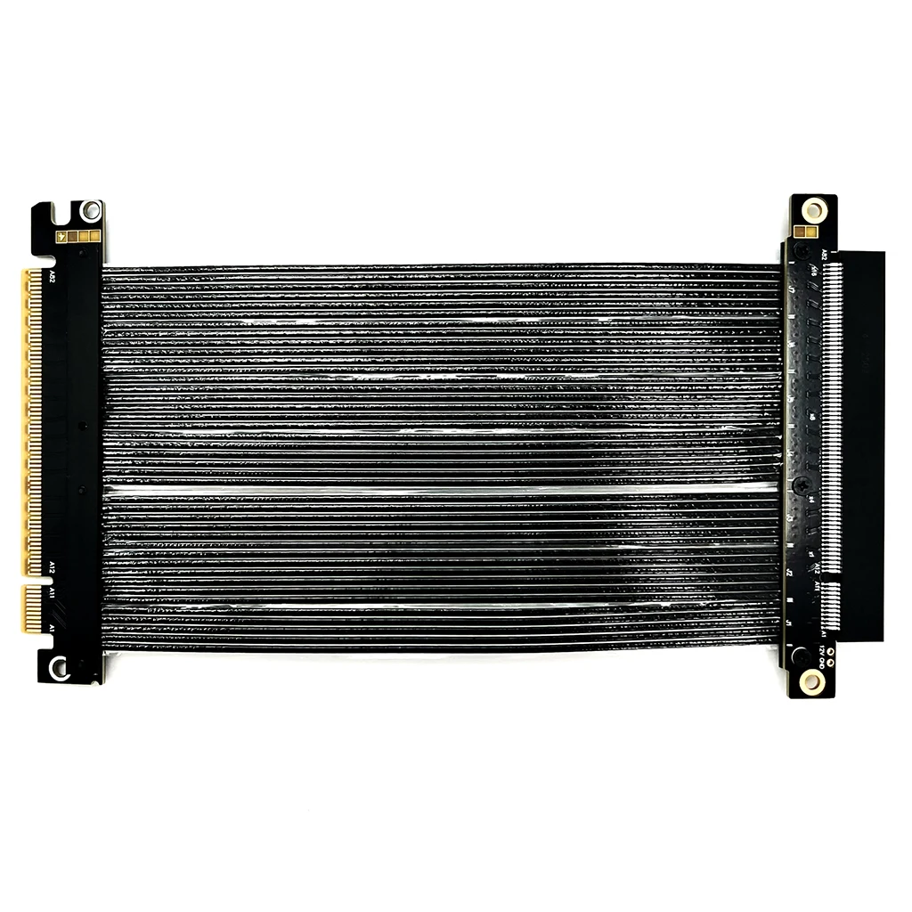 Cable de extensión de tarjeta gráfica PCIe 5,0 x16 para NVIDIA RTX50 Series AMD RX79xx Series PCIe 5,0 x16 Cable elevador Gen5 512Gbps