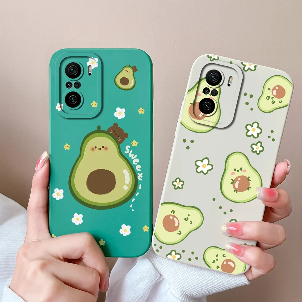 Funda de teléfono para Xiaomi Poco F3 F3GT F4, silicona líquida suave pintada, anticaída, alta calidad, a prueba de golpes, Funda protectora trasera