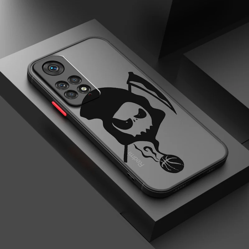 Funda trasera de teléfono Ghost g-grim r-reaper, dibujos animados esmerilados translúcidos para Redmi 8, 3, 9A, 9C, 9AT, 9, 9T, 13R, 10A, 10C, 10, 11A, 12C, 12, 13C, 5G - imagen 4