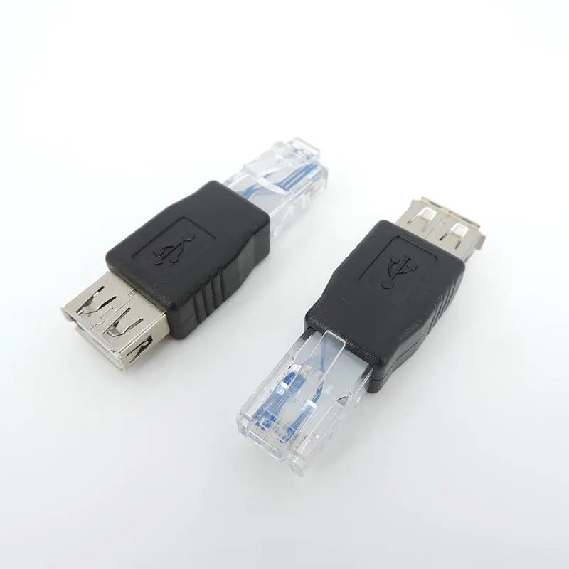 Adaptador Ethernet a USB RJ45 Ethernet macho a USB hembra convertidor 10Mb/100Mbs conector de red para ordenadores portátiles a07 - imagen 3