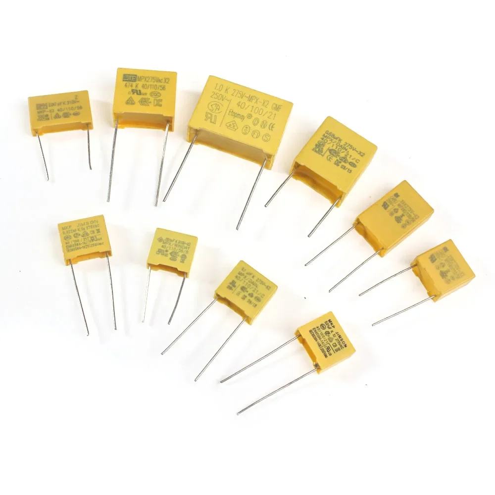 Paquete de condensadores de película de poliéster, 50 Uds., 102K ~ 105K, 275VAC X2, Kit surtido de condensadores 0.047UF 0,1UF 0,22UF 0,33UF 0,47UF 0,68UF 1UF - imagen 3