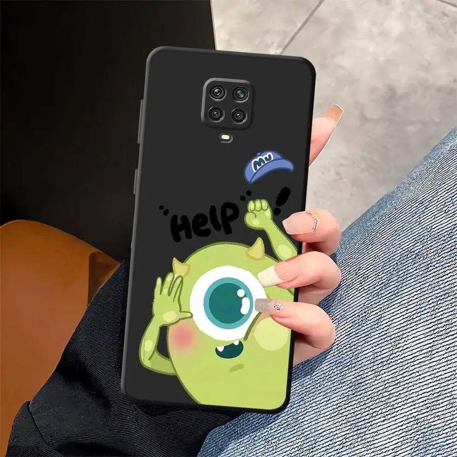 Funda para Xiaomi Redmi Note 9S 7 8 10S 11s 13 14 Pro Plus 12s 9 10 11 12 Pro cubierta de teléfono suave negra dibujos animados Disney Monsters Inc - imagen 5