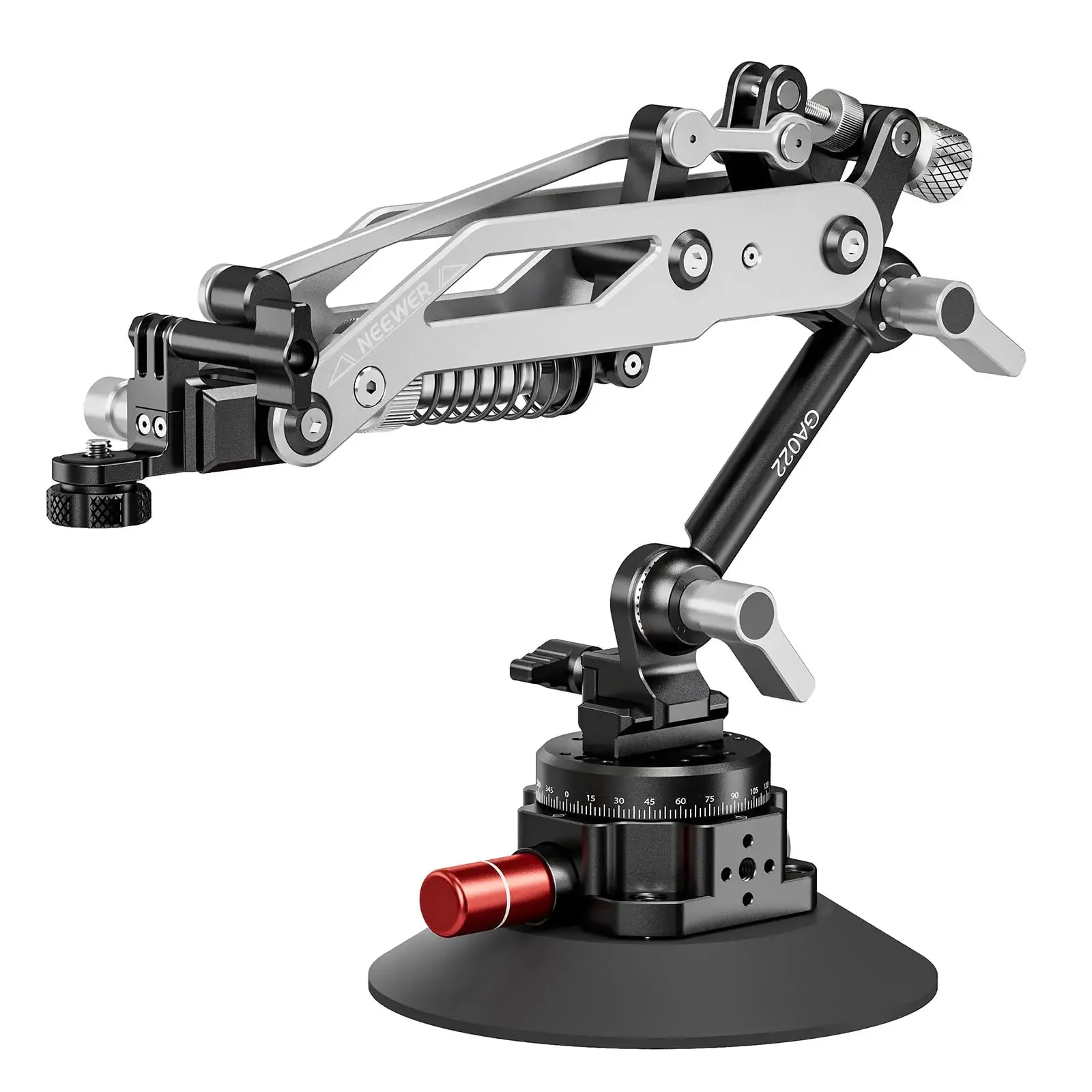 Neewer-brazo de brazo hidráulico con ventosa para coche, con montaje al vacío, riel NATO de liberación rápida, Base panorámica 360 para cámara de acción