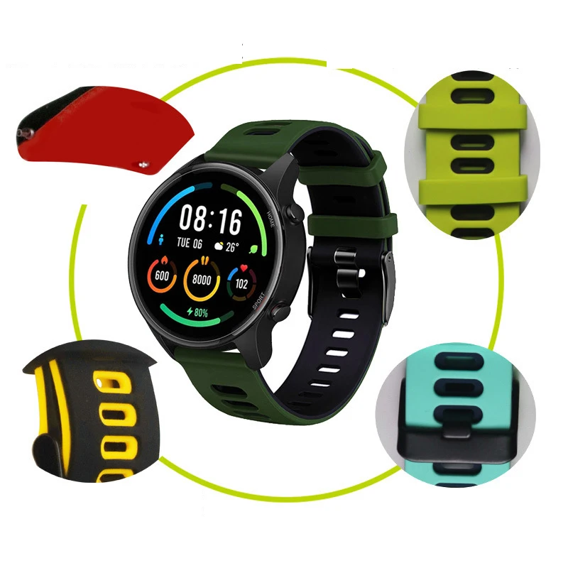 Correa deportiva de silicona para Huawei Watch GT 2 Pro, 22mm, 20mm, para Huawei GT2 GT 3, 42mm, 46mm/GT Runner/2E/GT 4/Watch 3 4 - imagen 3