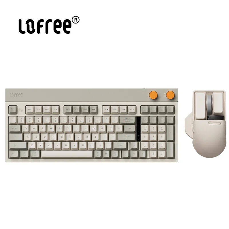 Lofree-Teclado de bloque pequeño, cuadrado, Retro, inalámbrico, Bluetooth, modo Tri, accesorio de junta de teclado mecánico para Pc, regalos de ordenador - imagen 2