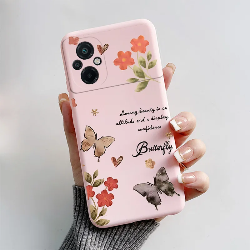 Para Xiaomi POCO M5 funda bonita de dibujos animados gato zorro funda de silicona suave para POCO M5 M5S M4 funda protectora de TPU para POCO M5 - imagen 2