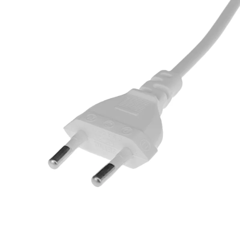 Cable de extensión de enchufe blanco de 2p, fuente de alimentación de lámpara, Cable de alimentación de figura europea 8 para iluminación Led, cargador USB de 1,5 m - imagen 3
