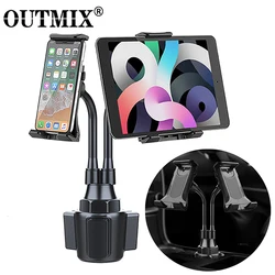 OUTMIX Soporte Copa Coche Ajustable Universal para Móvil y Tablet