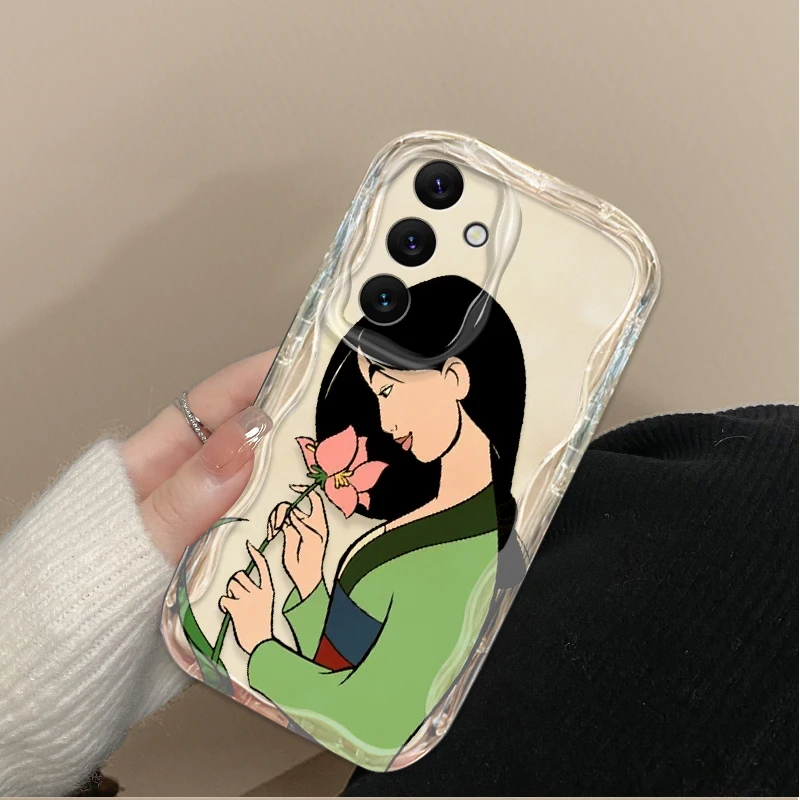 Funda de dibujos animados de Disney Mulan 3D Wave para Samsung Galaxy A54 A34 A24 A14 A13 A53 A33 A73 A23 A52 A52S A32 A22 A12 A51 A71 funda - imagen 2