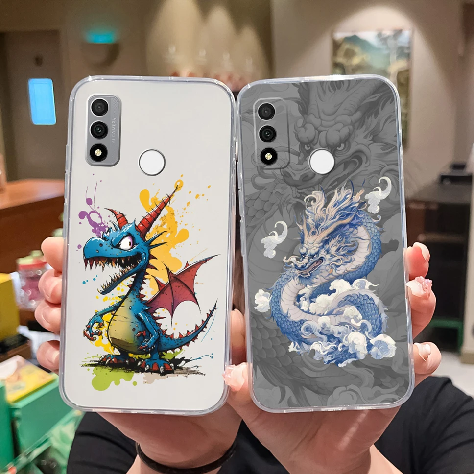 Para Huawei P Smart Pro Smart Z S funda de teléfono encantadora funda de silicona transparente de TPU suave de dibujos animados para Huawei PSmart2020 carcasa ligera - imagen 5