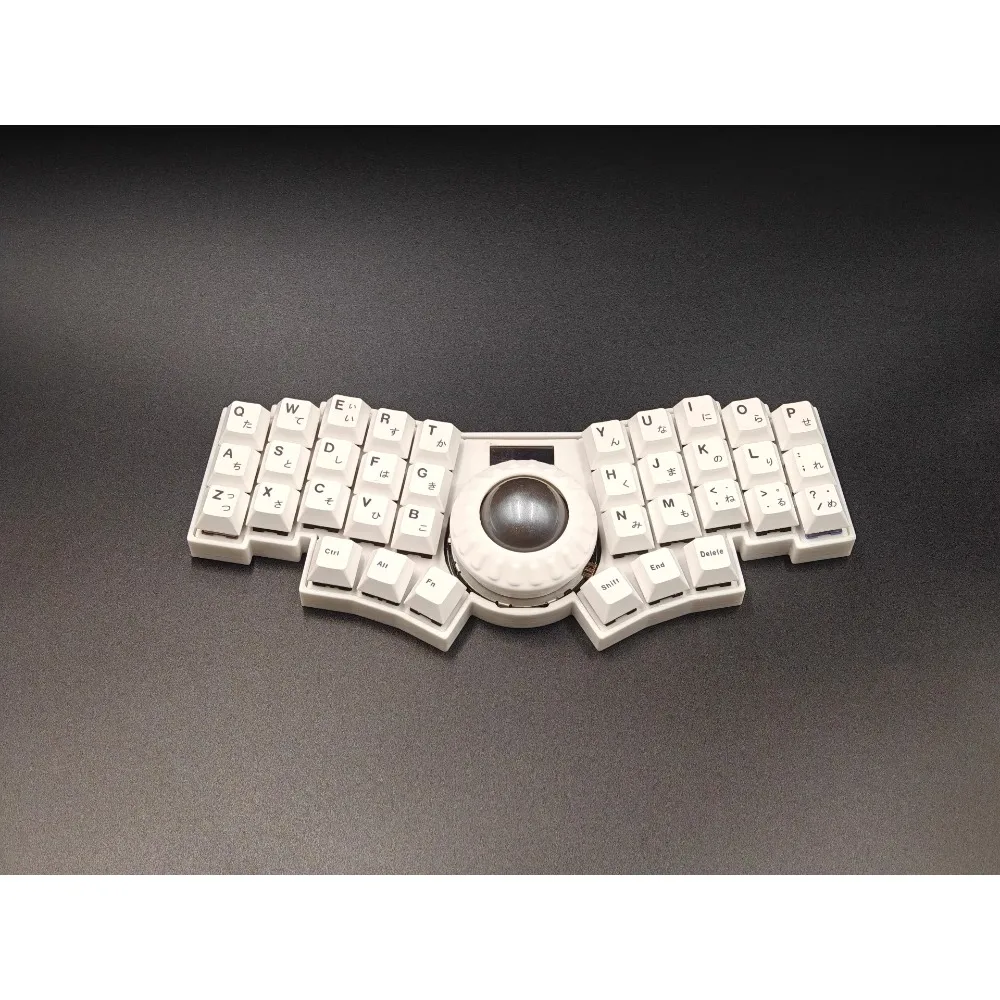 Teclado Trackball RGB con cable de bola C35 con VIAL enchufable en caliente OLED/firmware QMK Perixx Trackball desplazamiento Horizontal/vertical - imagen 5