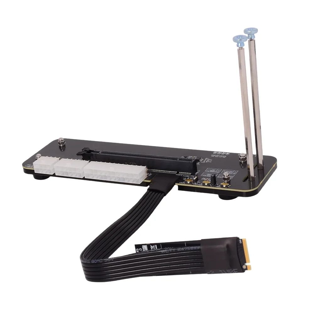 PC portátil R43SG M.2 Key M para NVMe soporte de tarjeta gráfica externa PCIe 3,0 x4 Cable elevador para ITX STX NUC VEGA64 GTX1080ti - imagen 3