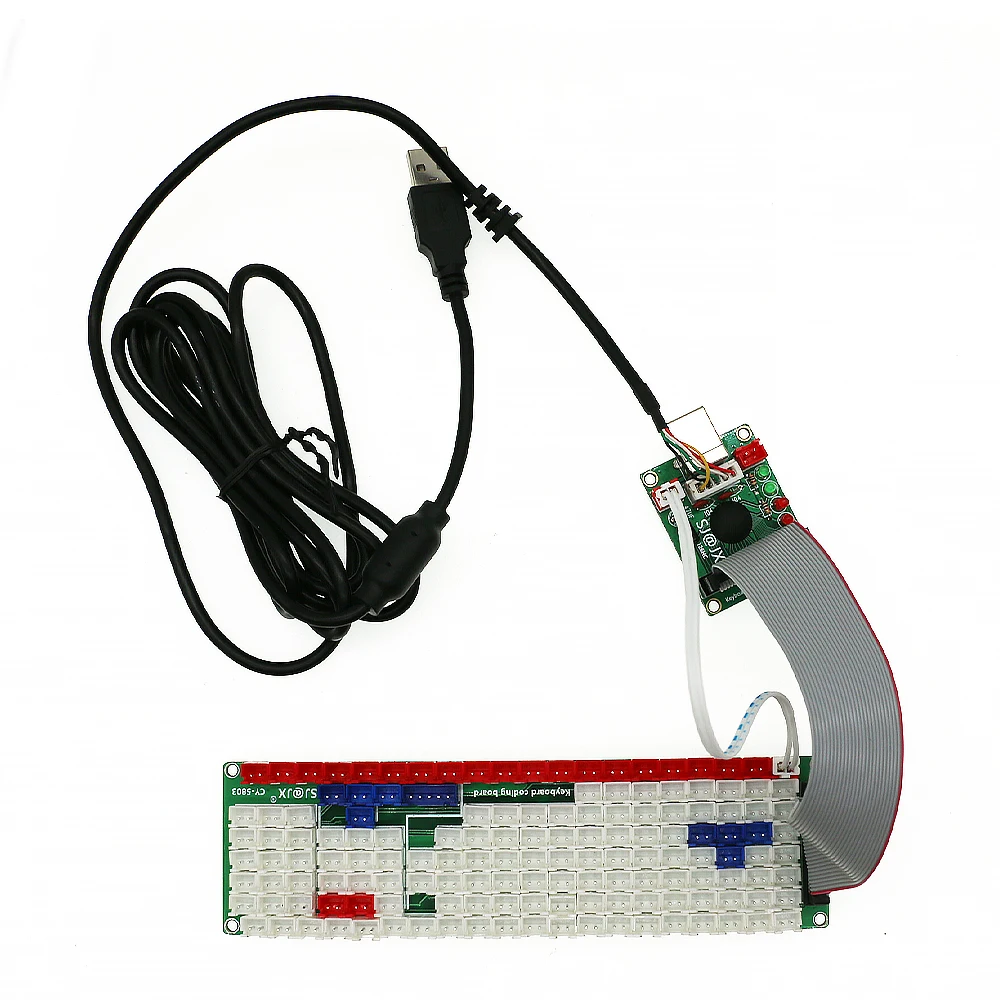 Placa de teclado de Cy-1124, controlador USB de juego Arcade con retardo cero para PC, Android, Tv en 1, codificador USB, Joystick, pulsador Sanwa - imagen 5