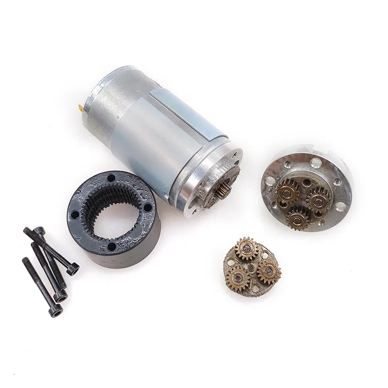 PG36-RS555 12V24V Motor de CC de engranaje planetario de bajo ruido 555 par ultraalto 36mm diámetro del eje cepillado 8mm Motor de engranaje - imagen 4
