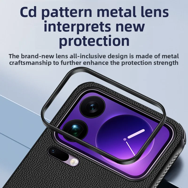 Para Xiaomi Mi 17 Pro Max funda de lujo de cuero PU funda protectora trasera para Xiaomi Mi 17 15 14 Pro 15Ultra carcasa de teléfono - imagen 4