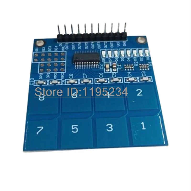 Interruptor táctil Digital TTP224 TTP226 TTP229, módulo de Sensor capacitivo de 4, 8 y 16 canales, 1 piezas - imagen 4