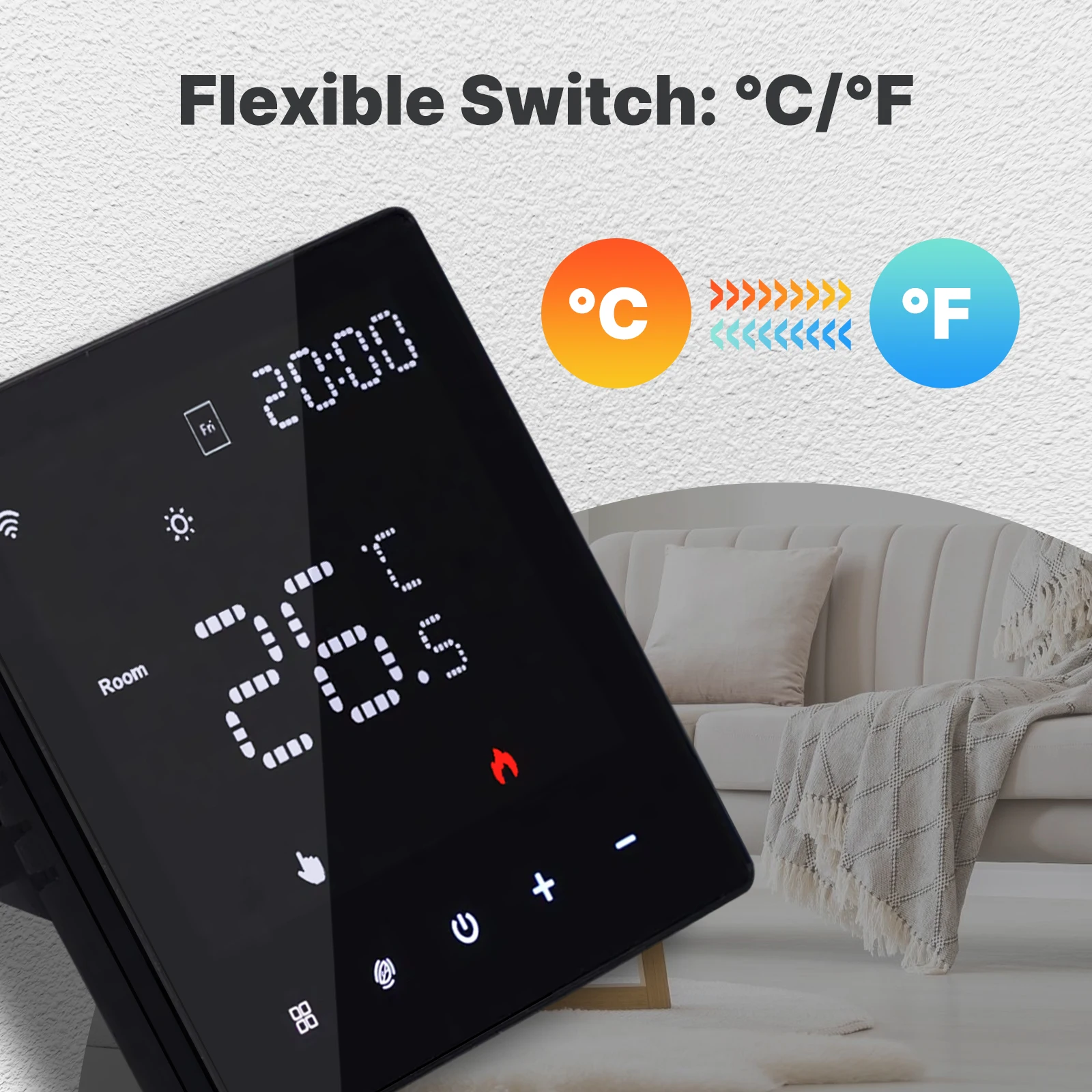 MOES Tuya WiFi termostato inteligente controlador de temperatura programable caldera de agua calefacción eléctrica funciona con Alexa Google Home - imagen 4