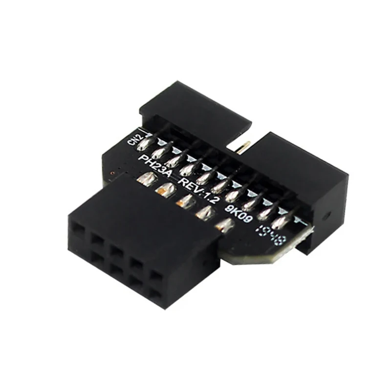 Placa base USB2.0 de 9 pines a USB3.0, convertidor de conector de Panel frontal de 19 pines, USB 3,0 de 19/20 pines a USB 2,0, adaptador macho/hembra de 9 pines - imagen 3