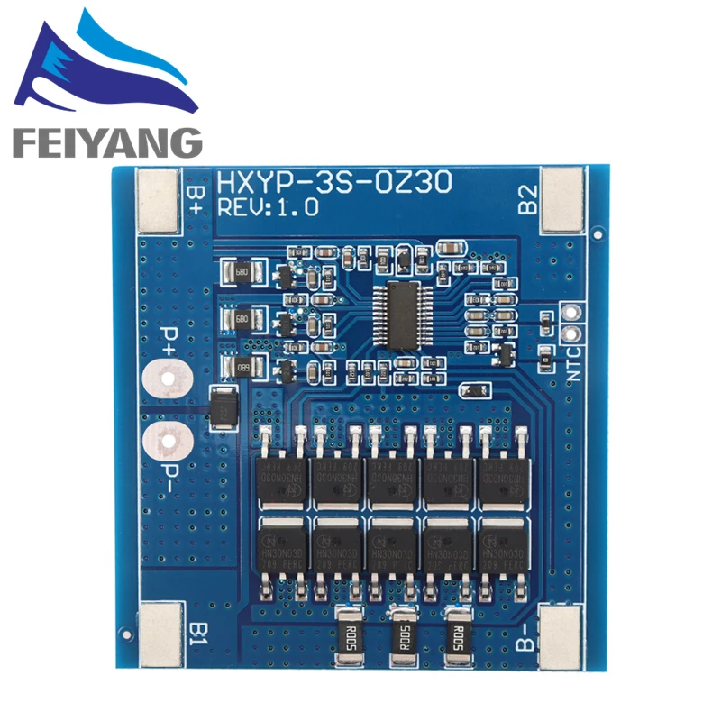 Placa de protección de batería de litio 3S 12V 15A / 20A 25A BMS 18650 11,1 V 12,6 V antisobrecarga con Control de equilibrio y temperatura - imagen 5