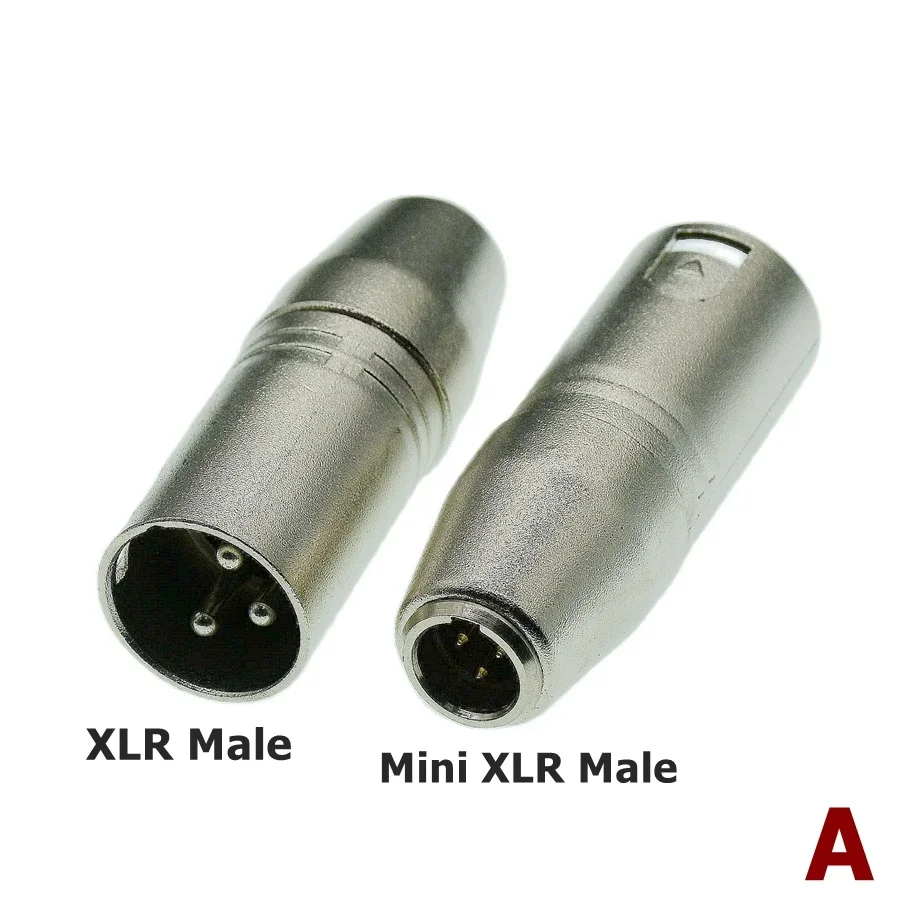 Conector XLR macho hembra de 3 pines a conector convertidor adaptador de Audio para micrófono estéreo TRS Mini macho hembra de 3,5mm 1/8" - imagen 2