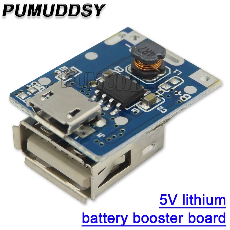 Cargador de batería de litio DIY 5V 1A 18650, placa de protección de aumento, módulo de refuerzo Micro USB 18650 li-po Li-ion para banco de energía
