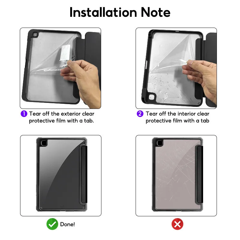 TBTIC para Samsung Tab Case S6 Lite P620 P625 2024 P613 P619 P610 P615 10,4 con ranura para portalápices - imagen 4