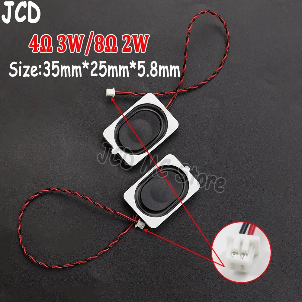 1 altavoz cuadrado de 4 ohmios, 3W, 2W, 8ohm, 2/3 vatios, cavidad pequeña para ordenador portátil 2535 3525, altavoz de caja ultrafino - imagen 2