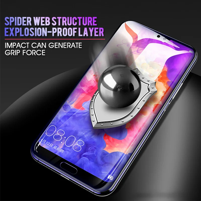 Vidrio Templado 5D para Huawei Y9 Y5 Y7 Y6 Prime 2018, película de pantalla de teléfono para Honor 7A Pro 5D, vidrio en Honor 7C Pro, versión de Rusia - imagen 4