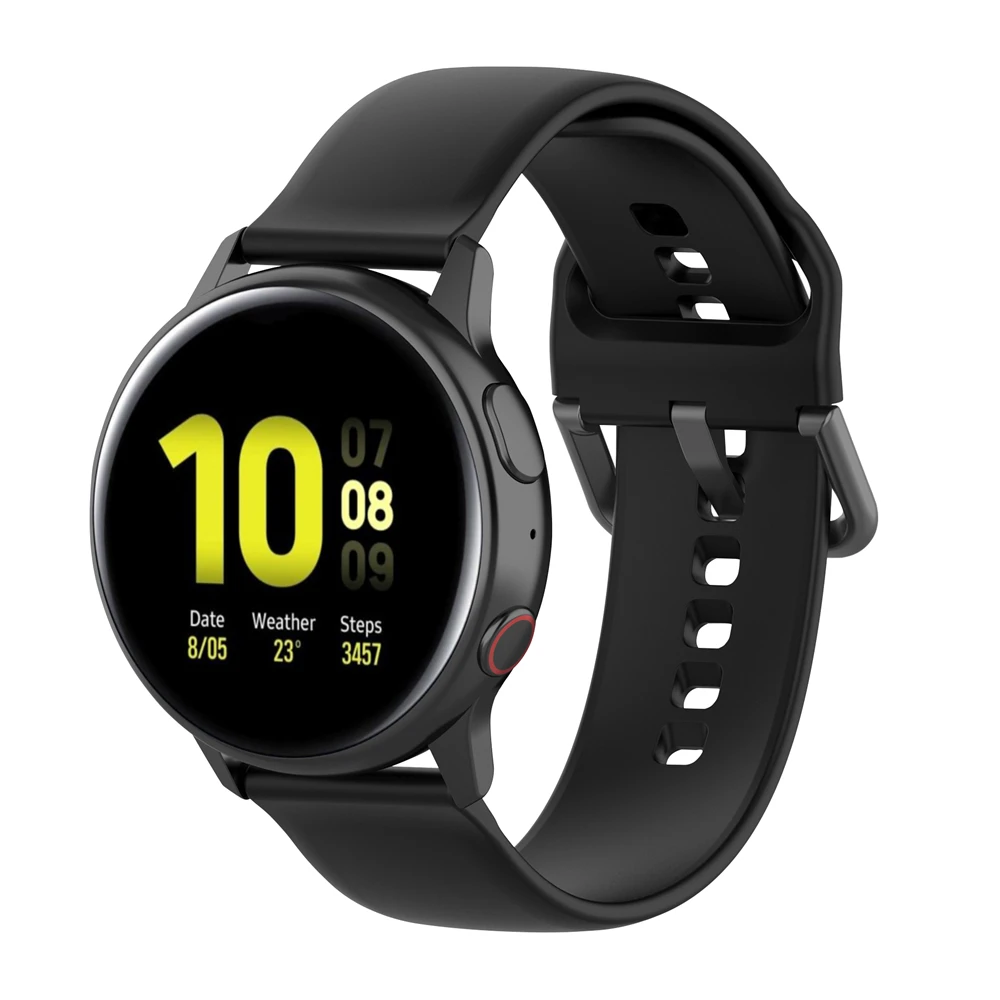Correa de repuesto de silicona de 20mm y 22mm para Samsung Galaxy Watch 7/6/5/4 44mm 40mm 6 4, correa clásica Gear S3 para pulsera Huawei GT3 4Pro - imagen 4