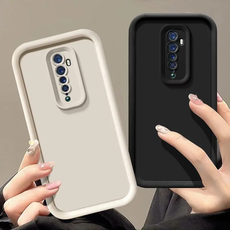 Para OPPO Reno2 Z funda OPPO Reno2 F funda de teléfono OPPO Reno 2ZMatte contraportada sensación de piel protección a prueba de golpes - imagen 2